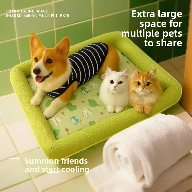Cama Refrescante para Cães Pequenos e Médios com Tecido Gelado - Imagem 6