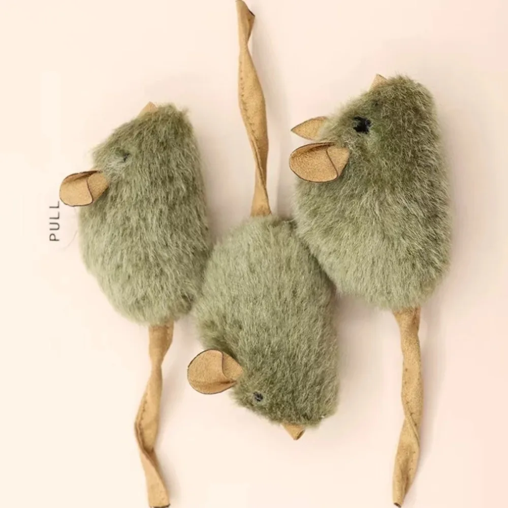 Brinquedo Interativo para Gatos Rato com Som e Pelúcia Realista - Imagem 3