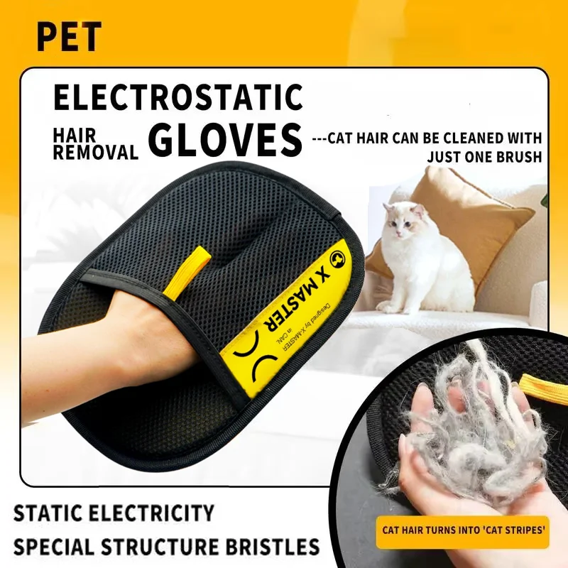 luva removedora de pelos para cães e gatos