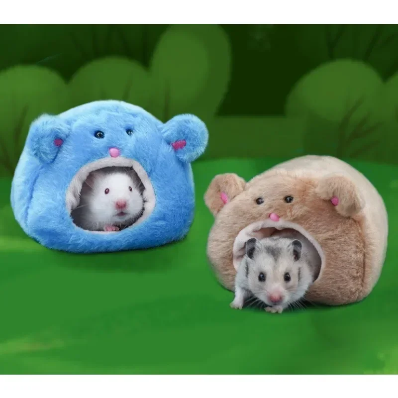 Rede para Hamster de Pelúcia com Almofada Removível Azul - Image 2