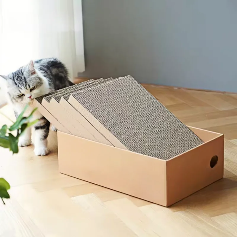 caixa de papelão para gatos arranharem