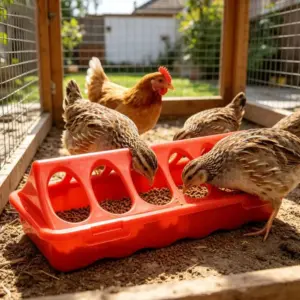 comedouro anti-desperdício para aves