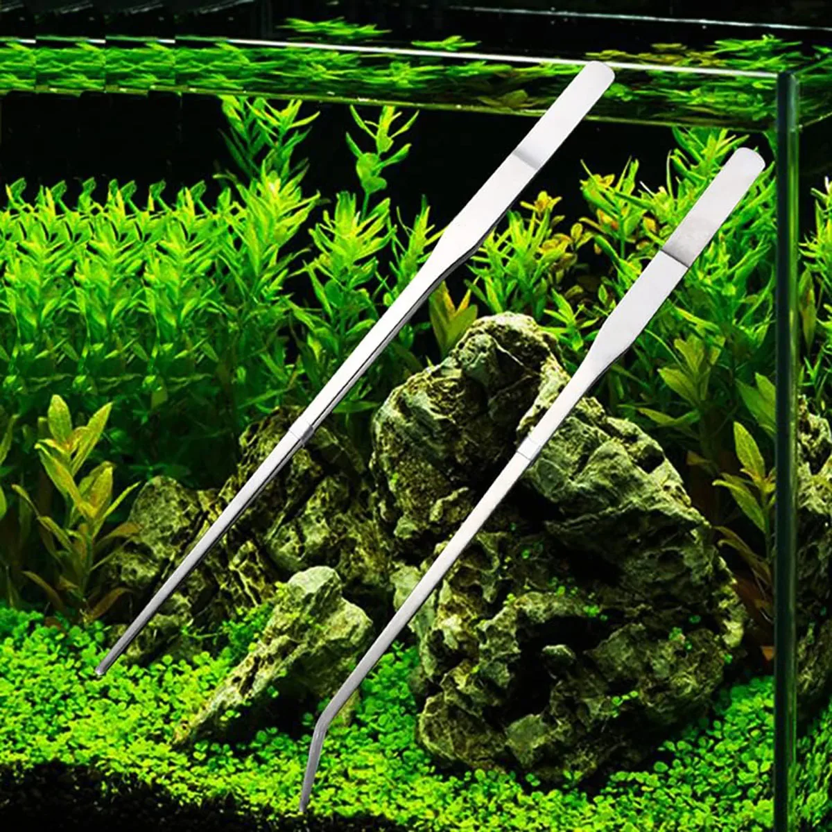 Pinça Reta e Curva para Aquário e Terrário de 27 cm - Imagem 6