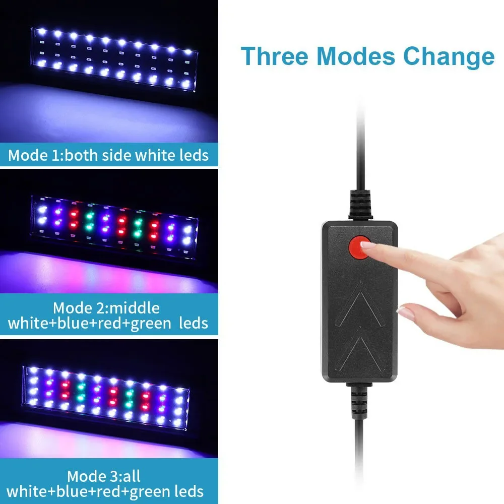 luminária led para aquário ajustável