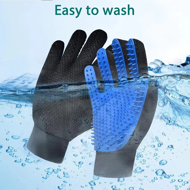 Luva Removedora de Pelos para Cães e Gatos de Silicone para Banho - Imagem 5