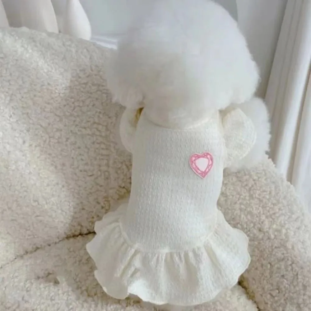 Vestido de Princesa para Cães Pequenos de Poliéster com Manga Borboleta - Imagem 4