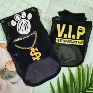camiseta de malha para cães pequenos