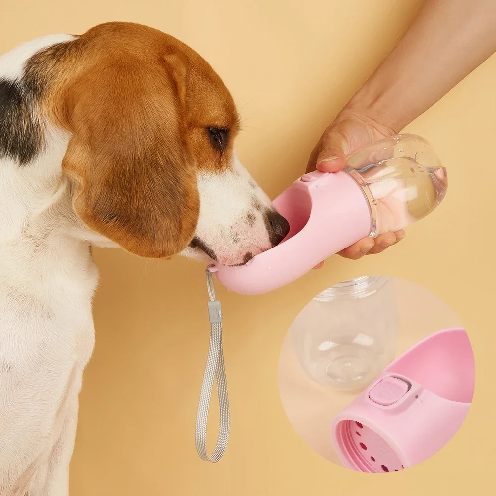 Garrafa de Água para Cães e Gatos de 300 ml com Tigela Integrada - Imagem 2