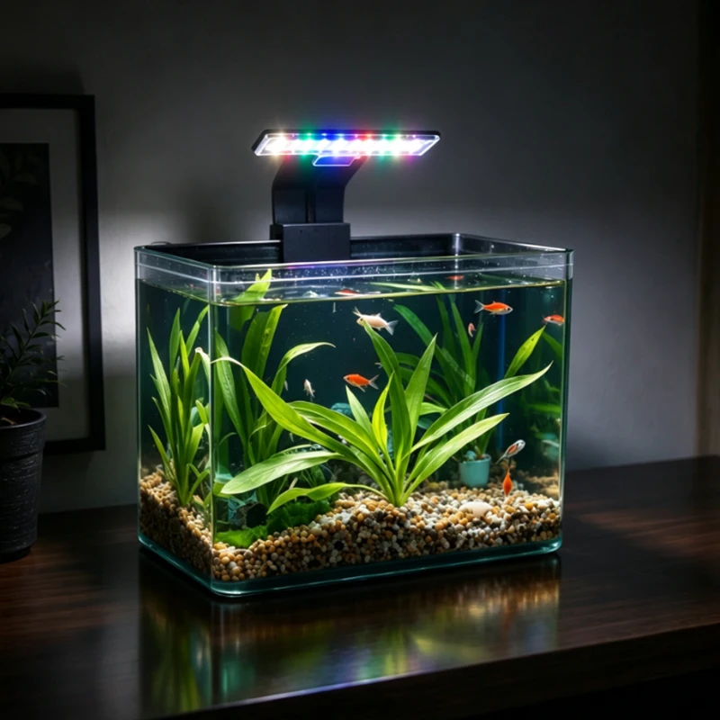 Luz LED para Aquário USB 5W com Clipe Ajustável para Aquários Pequenos - Imagem 6