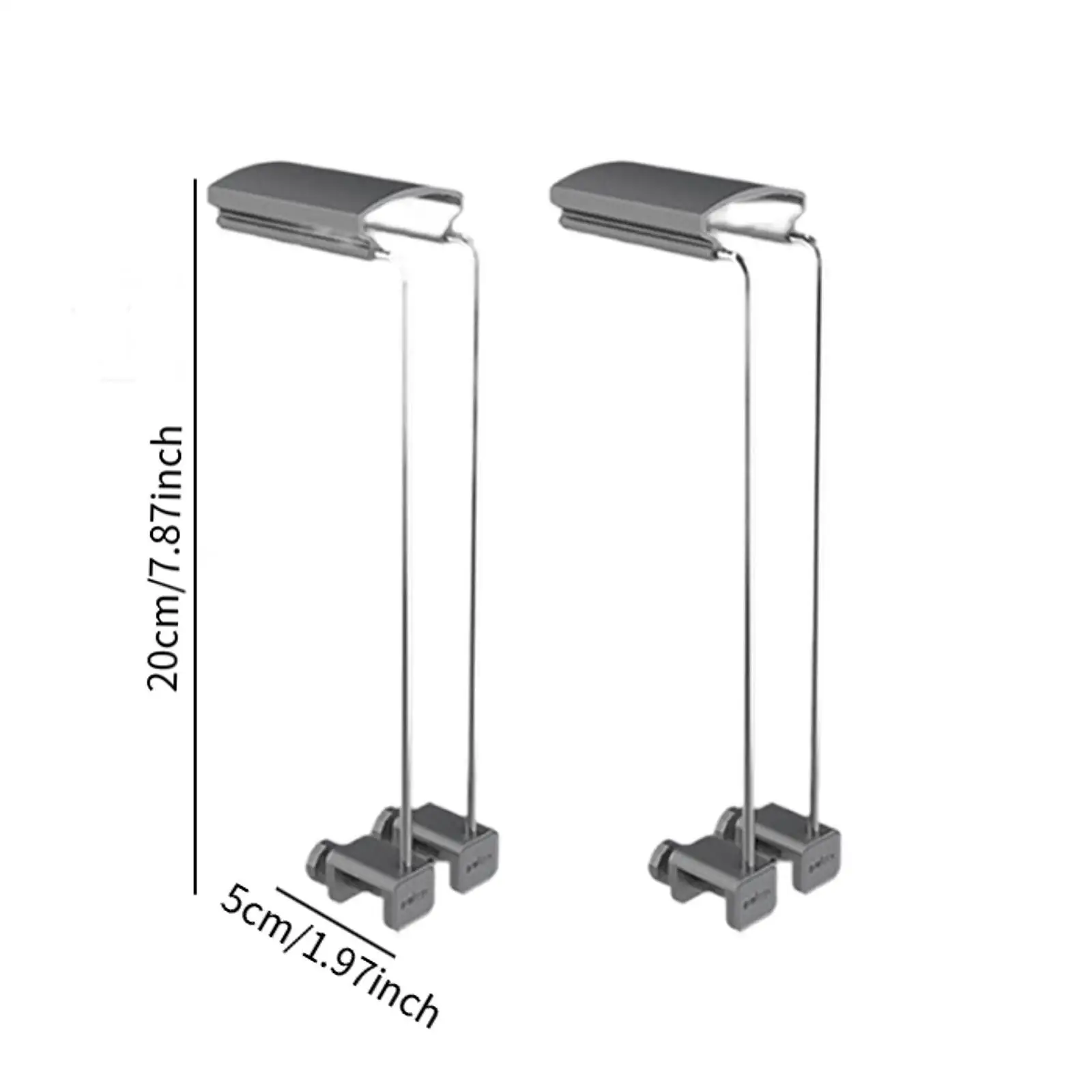 Suporte para Luz de Aquário Branco Metálico Fácil de Instalar - Imagem 6