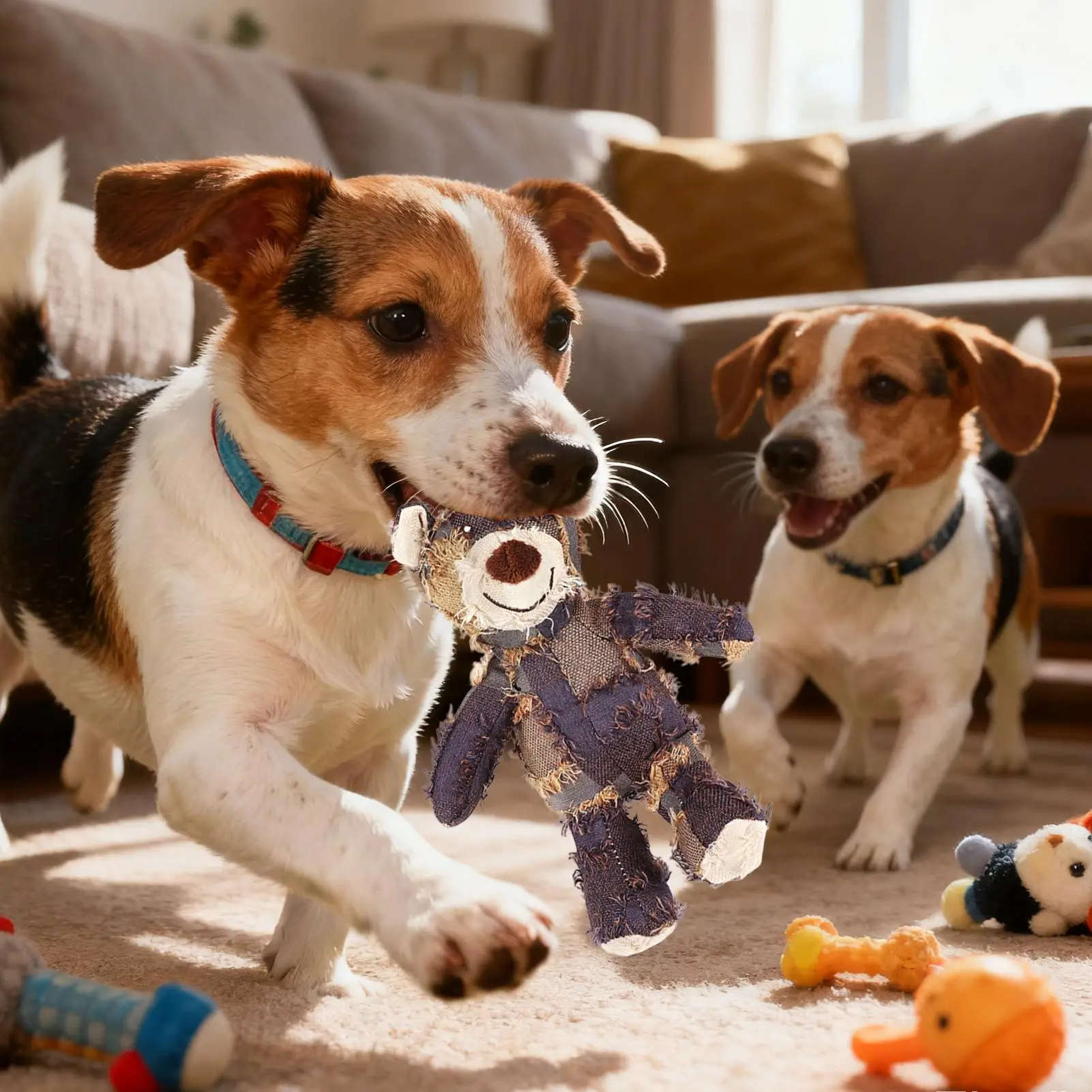 Brinquedo de Urso para Cães com Som e Material Resistente a Rasgos - Image 2