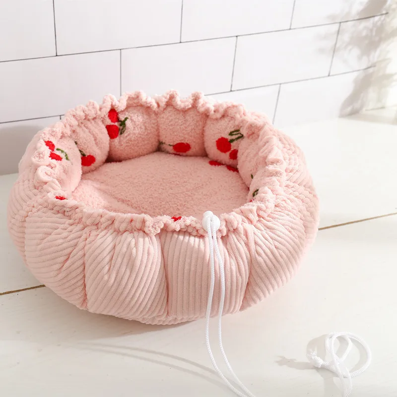 Cama Ninho para Gatos e Cães de Veludo Macio Ajustável - Image 5