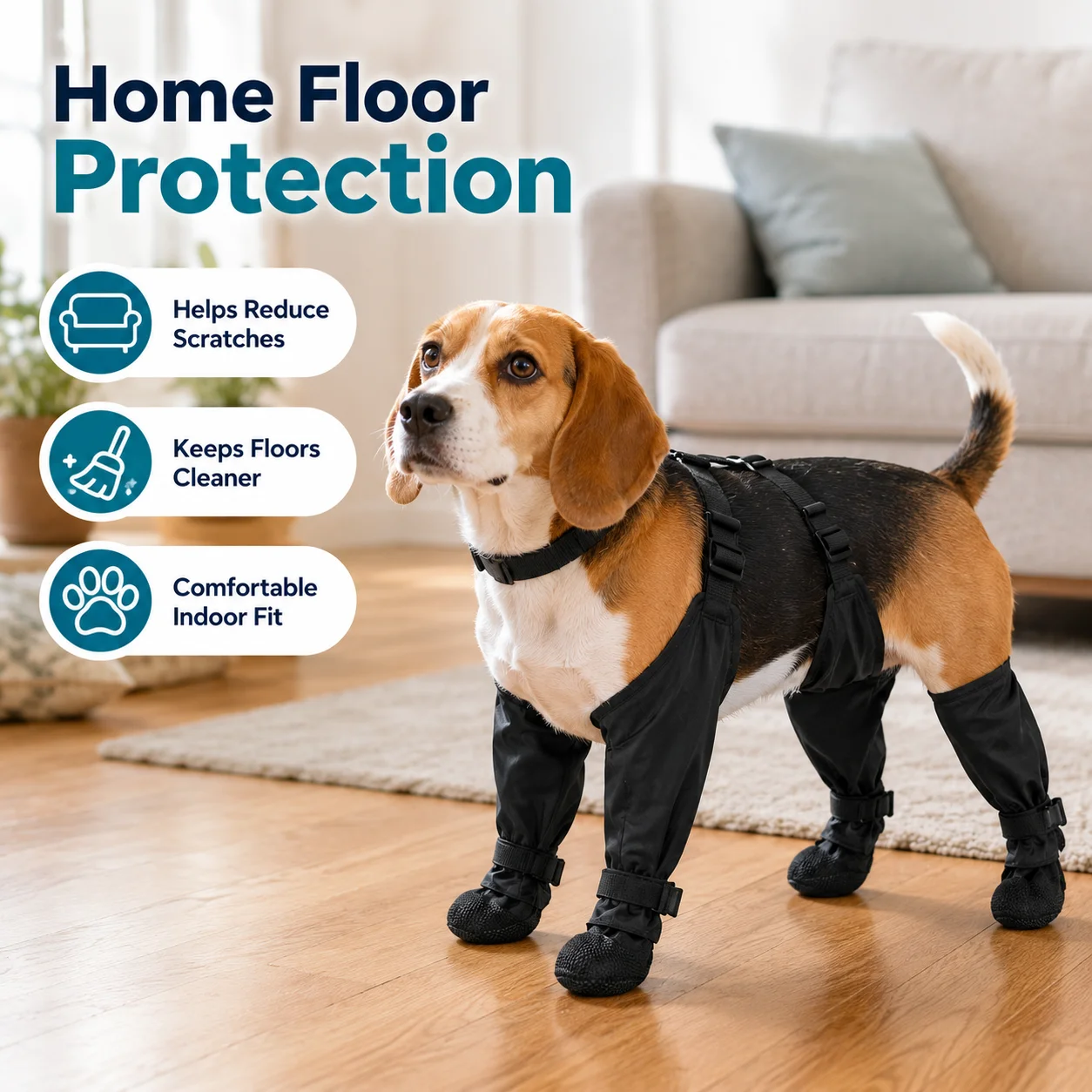 Botas Impermeáveis para Cães Pequenos e Médios Antiderrapantes - Imagem 5