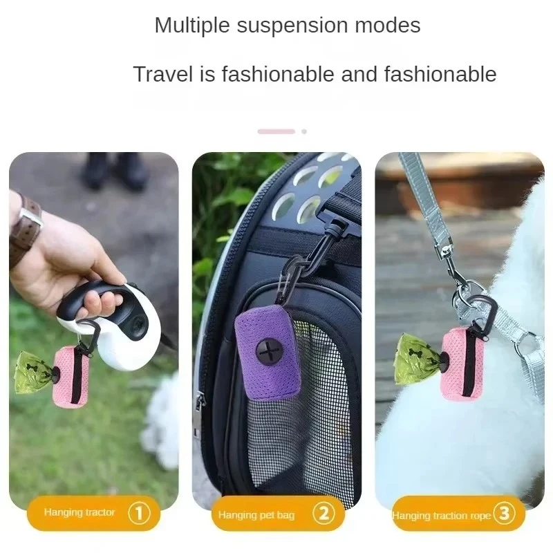 Dispensador de Sacos para Cocô de Cachorro Pendurável para Passeio - Imagem 5