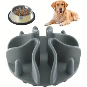 tigela de alimentação lenta para cães com silicone
