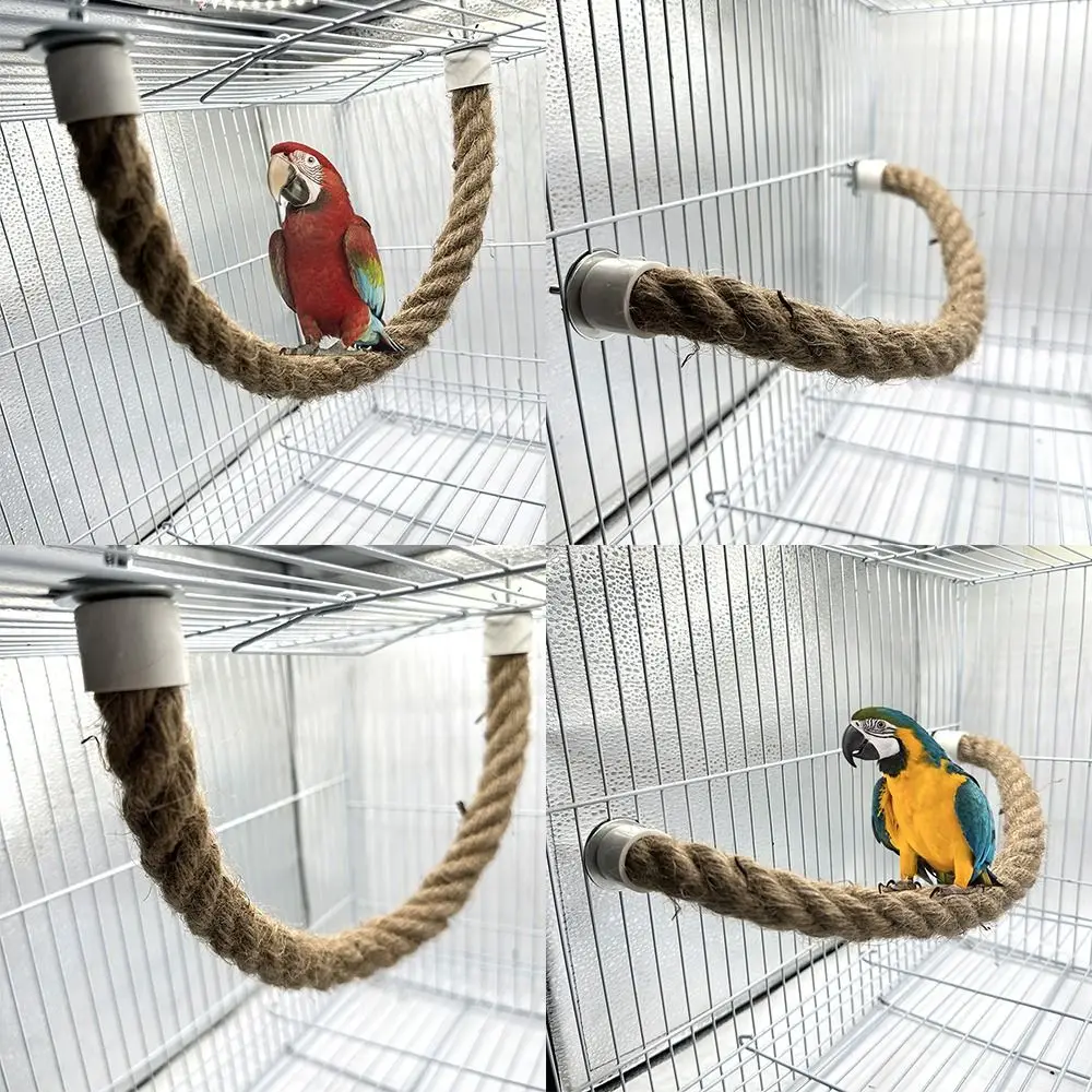 Polo de Corda para Pássaros de Cânhamo 2 cm Diâmetro Encaixe na Gaiola - Imagem 5