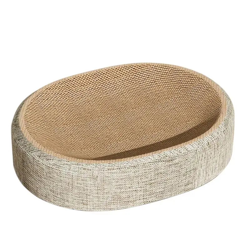 Almofada de Arranhar Oval para Gatos de Sisal Multifuncional - Image 5