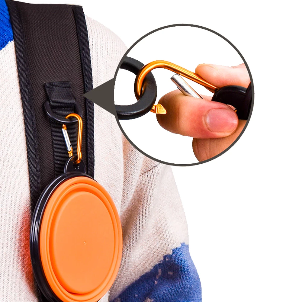 Tigela Dobrável para Cães de Silicone 350 ml para Viagem - Imagem 4