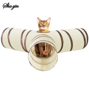 túnel para gatos dobrável