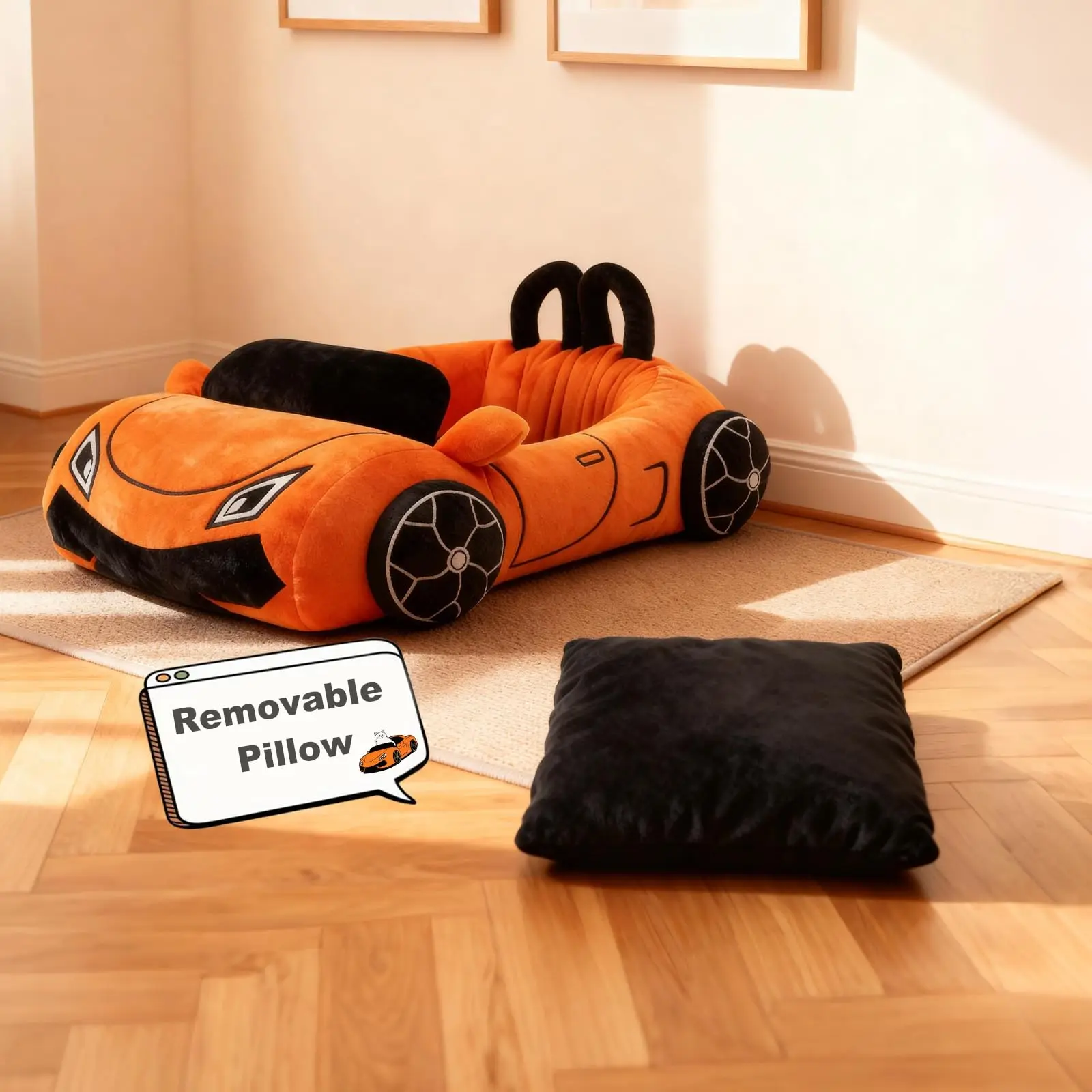 Cama Sofá para Gatos e Cães Pequenos com Almofada Lavável - Image 4