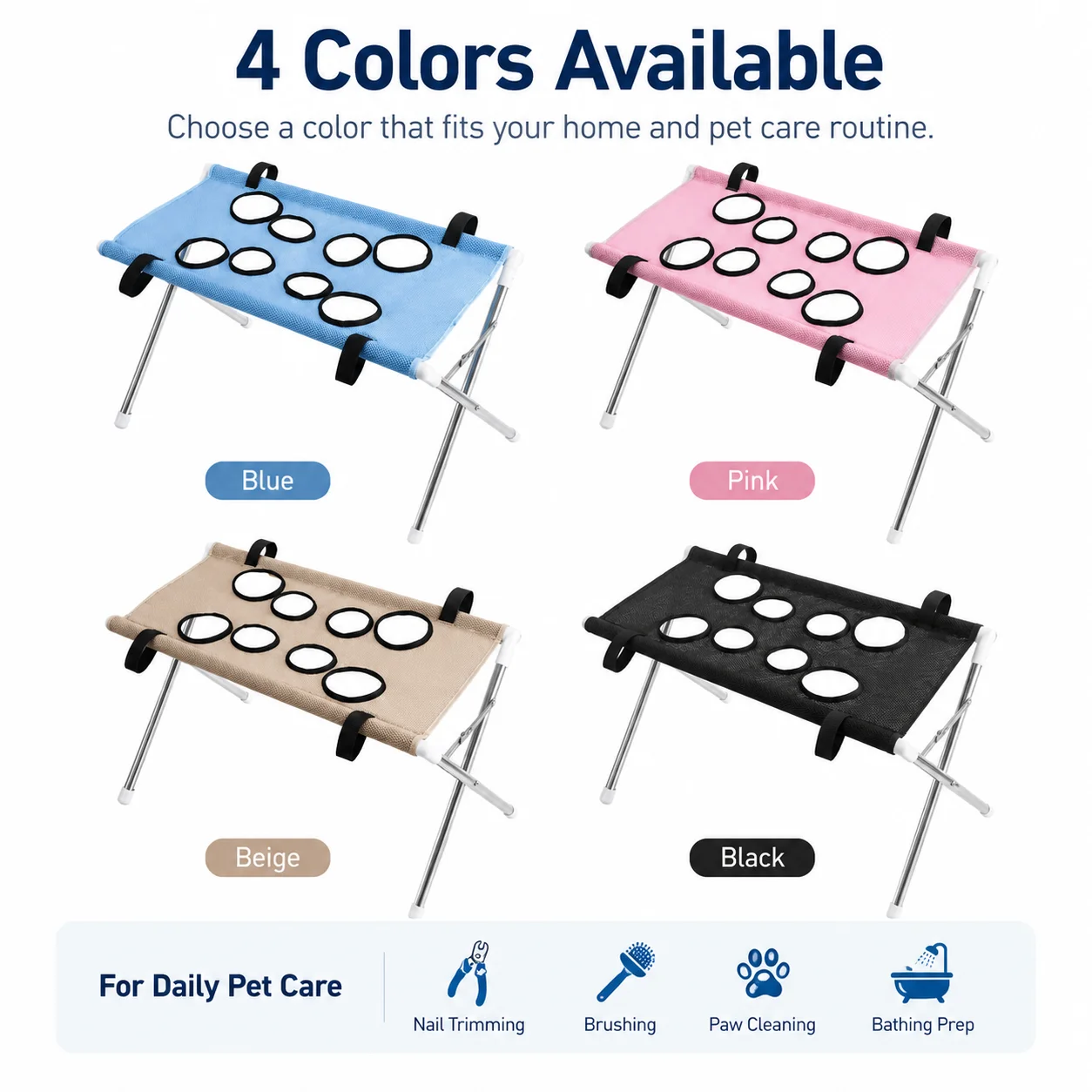 Mesa de Tosa Dobrável para Cães e Gatos Pequenos 60 cm Portátil - Image 4