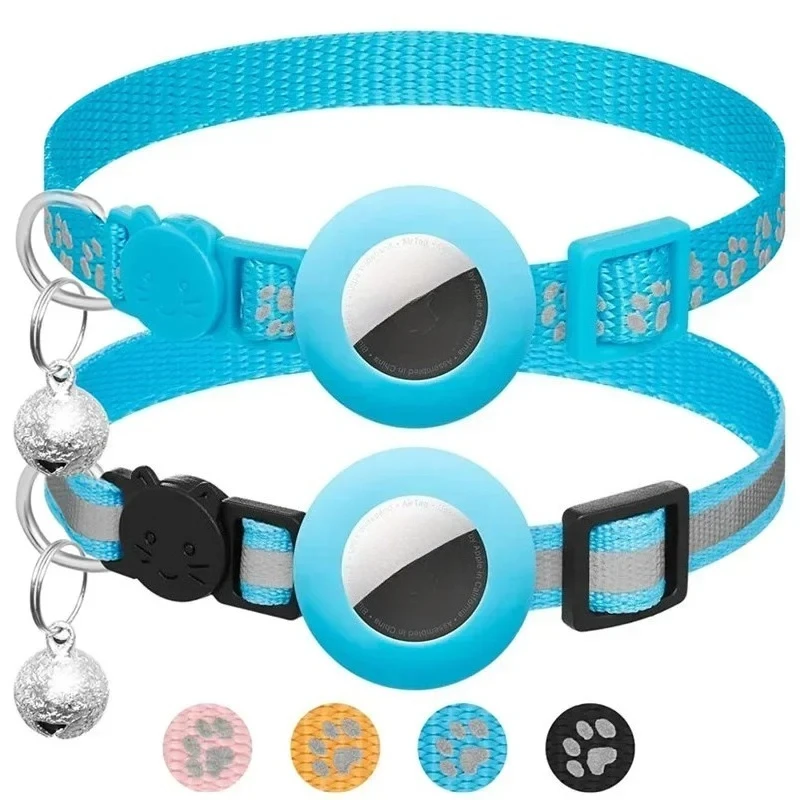 Coleira para Gato com Suporte AirTag, Ajustável e Refletiva - Imagem 2