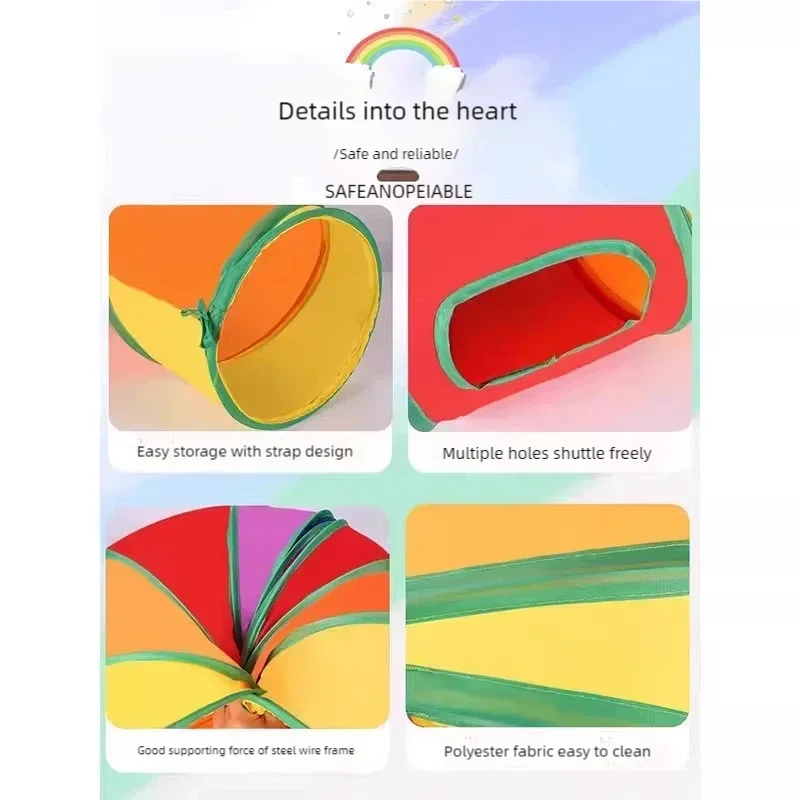 Túnel para Gatos Dobrável de Poliéster com Design Multicanal - Imagem 5