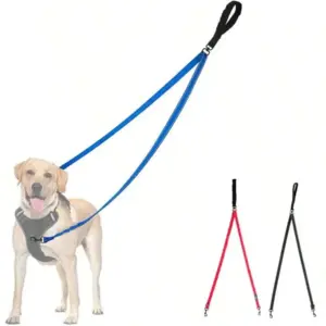 coleira dupla para cães com rotação 360