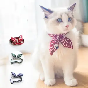 bandana ajustável para cães e gatos