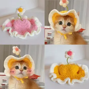 chapéu ajustável para gatos e cães pequenos