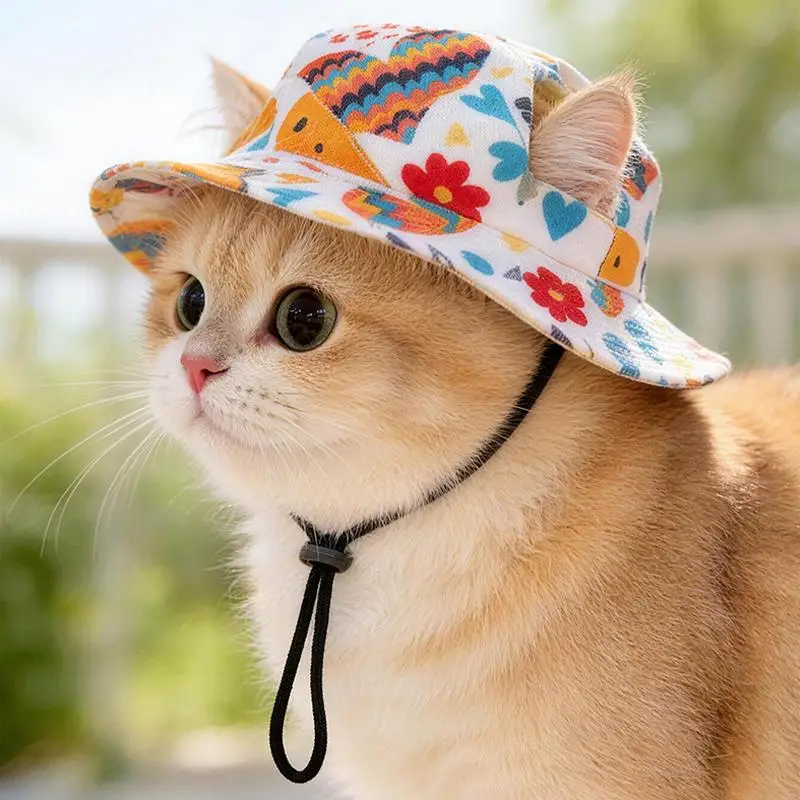 Chapéu de Sol para Gatos com Furos para Orelhas Respirável - Image 3