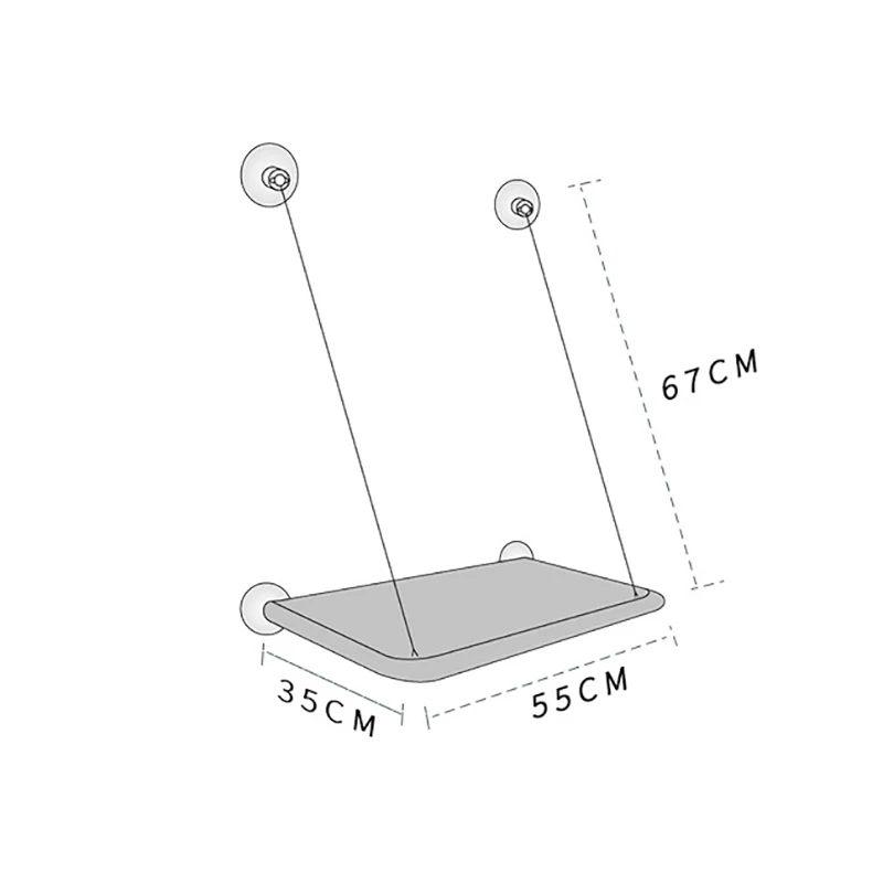 Cama de Janela para Gatos de Oxford 55x35 cm com Capa Lavável - Imagem 6