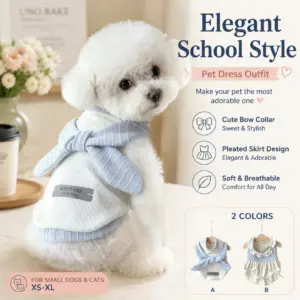 vestido para cães e gatos pequenos