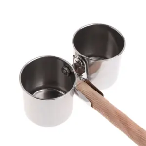 comedouro de aço inoxidável para pássaros