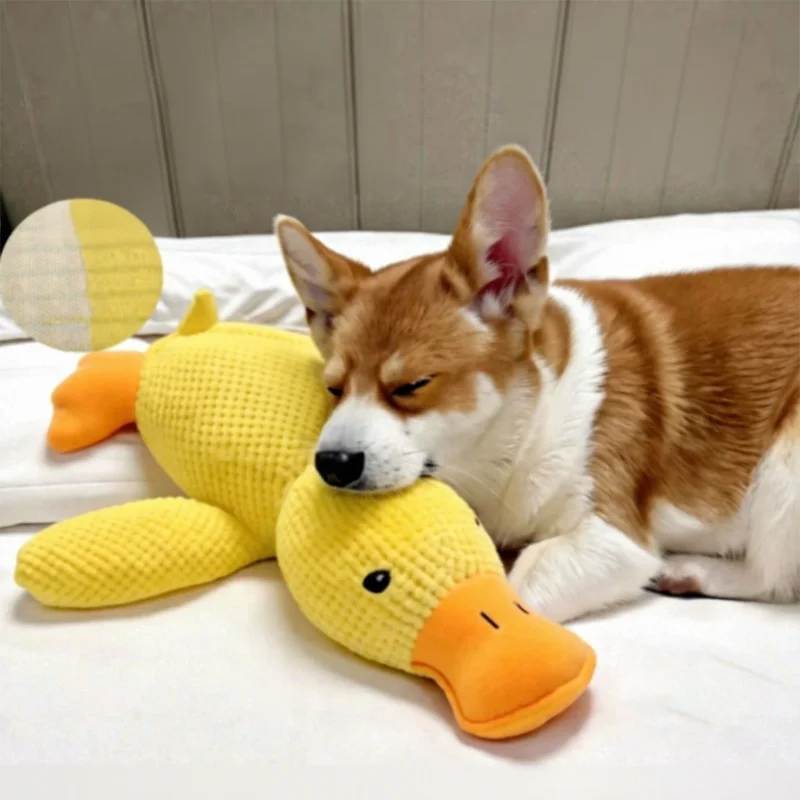 Brinquedo de Pelúcia Pato para Cães e Gatos com Som - Imagem 5