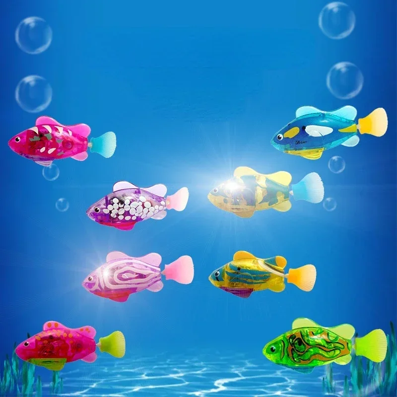 Brinquedo Robô Peixe para Gatos com LED e Natação Automática - Imagem 3