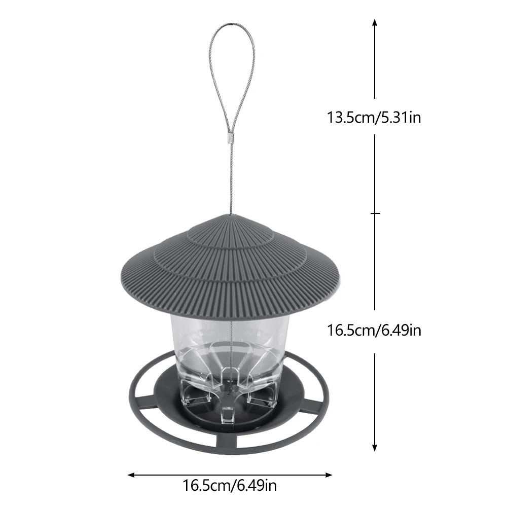 Alimentador de Pássaros Pendurado para Jardim 2,6 lb com Tampa Rosqueável - Imagem 6