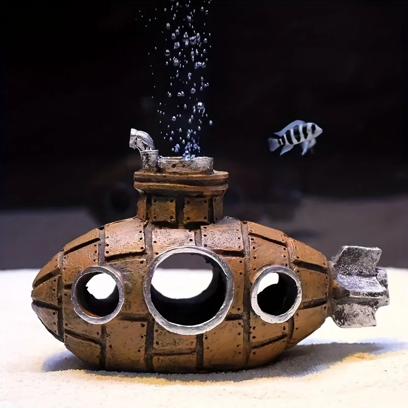 Ornamento para Aquário Abrigo Interno para Peixes e Camarões - Imagem 5