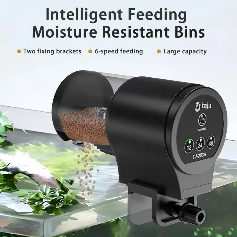 alimentador automático para peixes com temporizador