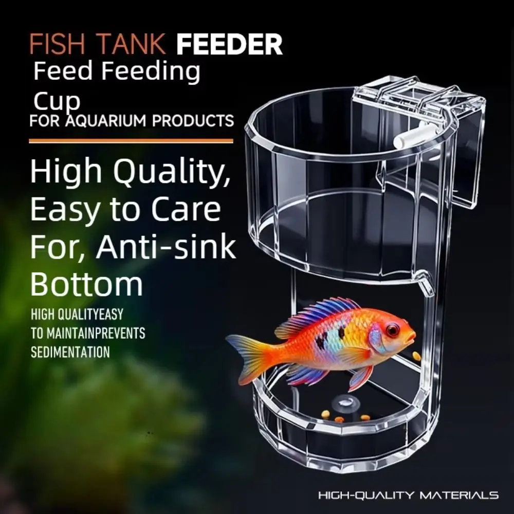 Anel Alimentador para Aquário de Acrílico Transparente com Fixação na Parede - Imagem 3