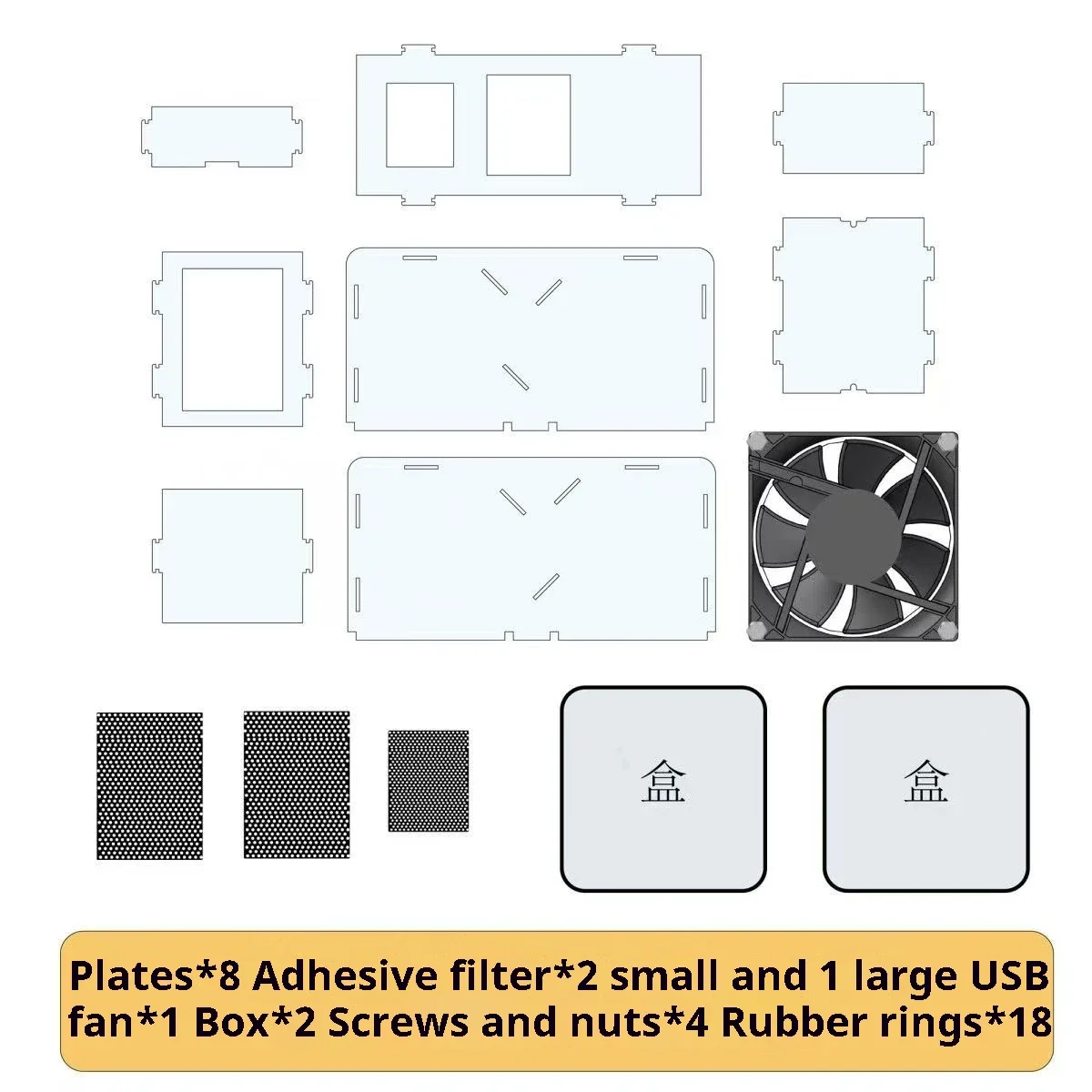 Separador de Sementes para Pássaros Acrílico Lavável Transparente - Imagem 6