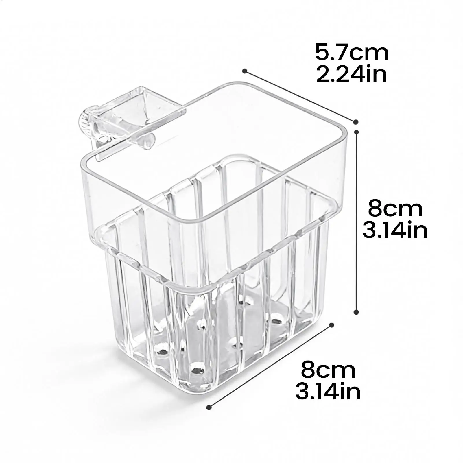 Suporte para Plantas de Aquário Transparente PP com Grade Respirável - Imagem 6