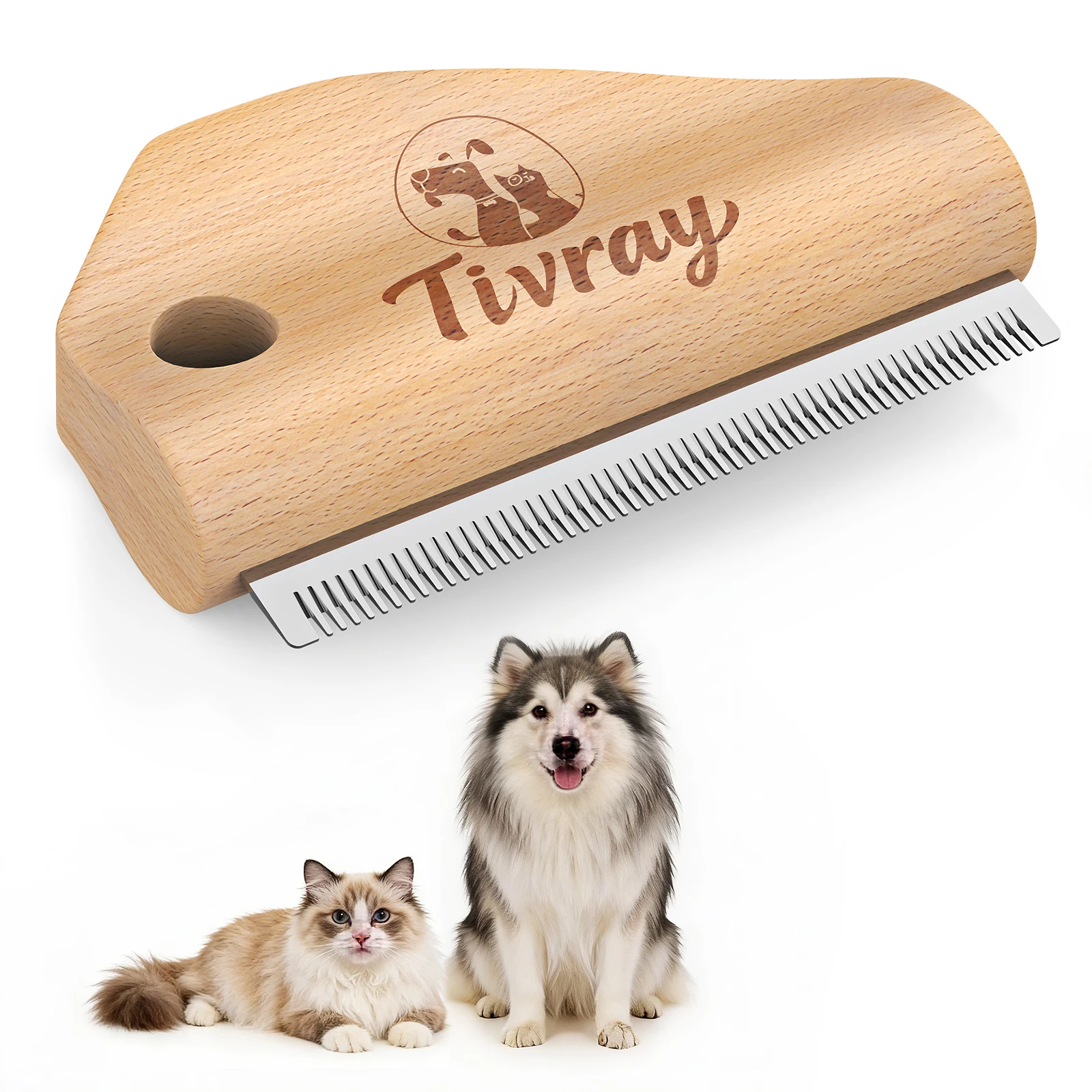 escova removedora de pelos para cães e gatos