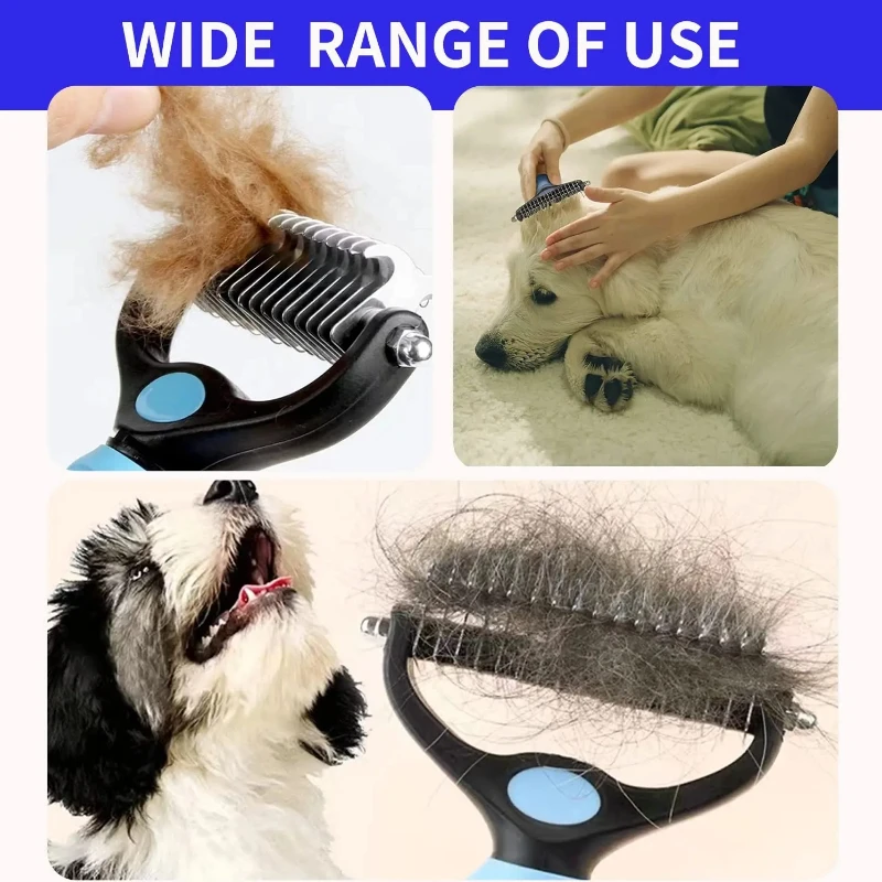 Escova Removedora de Pelos para Cães e Gatos com Pente de Aço - Imagem 5