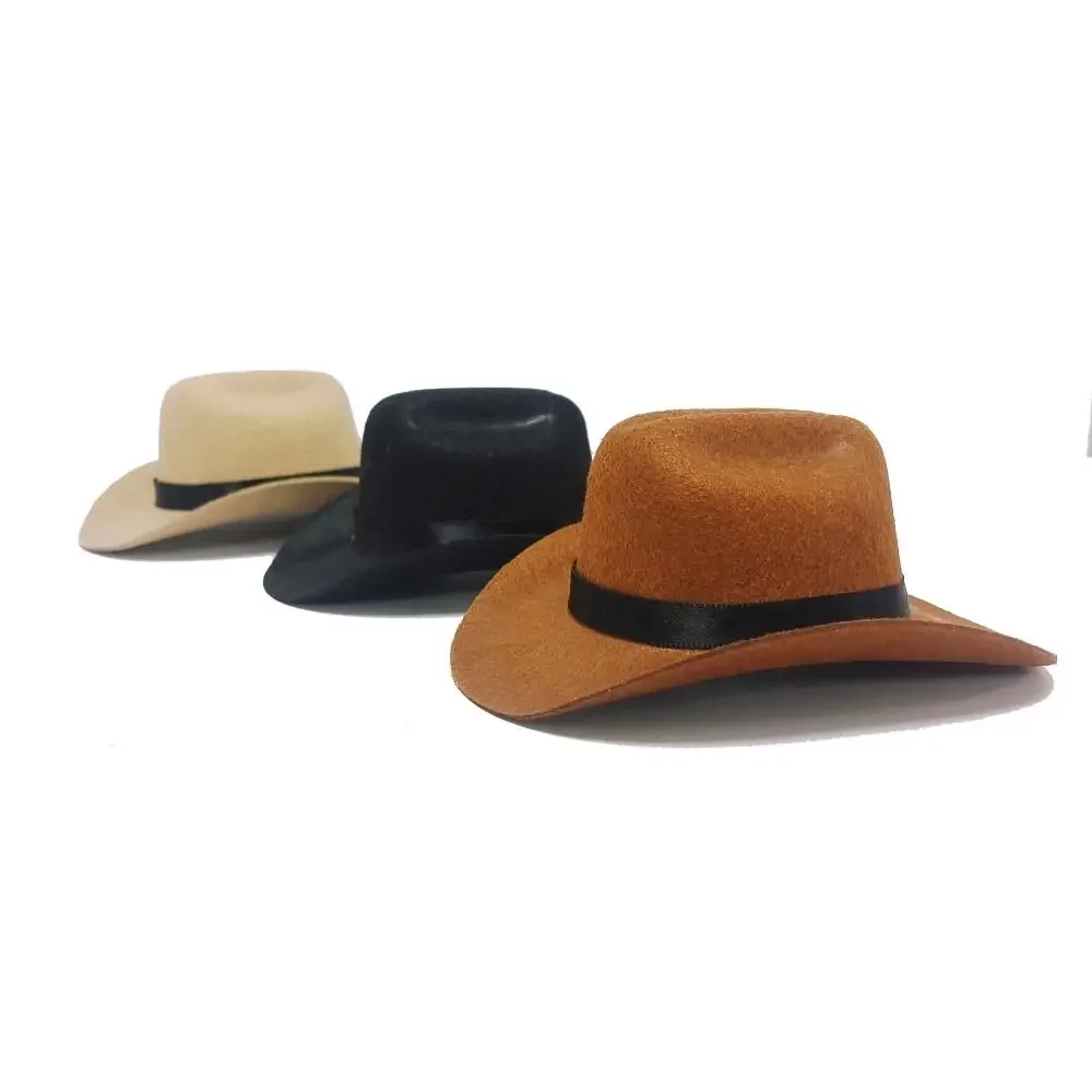Chapéu Cowboy para Cães e Gatos Pequenos de Tecido Ajustável - Imagem 2