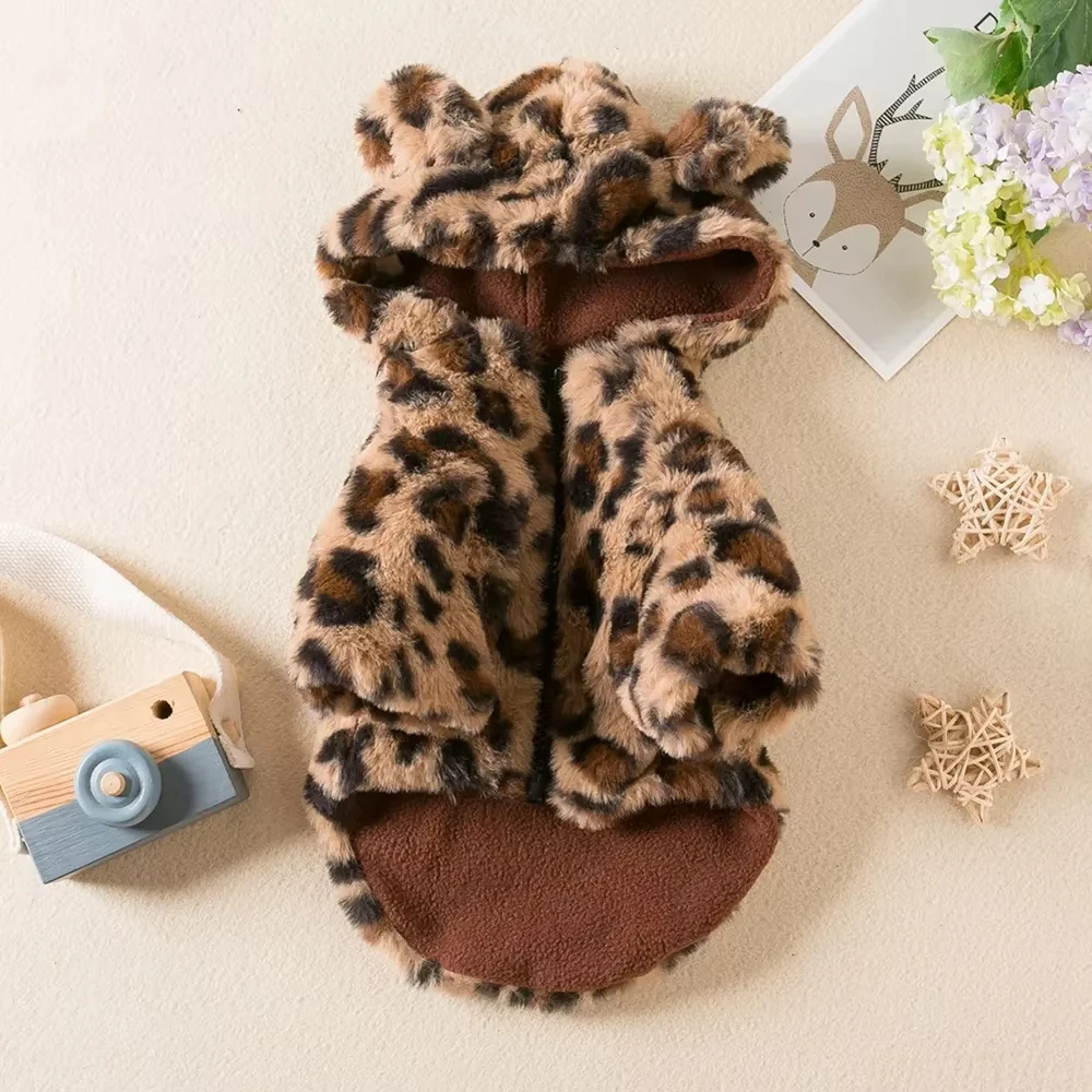 Casaco para Cães de Poliéster e Veludo para Outono e Inverno - Imagem 3