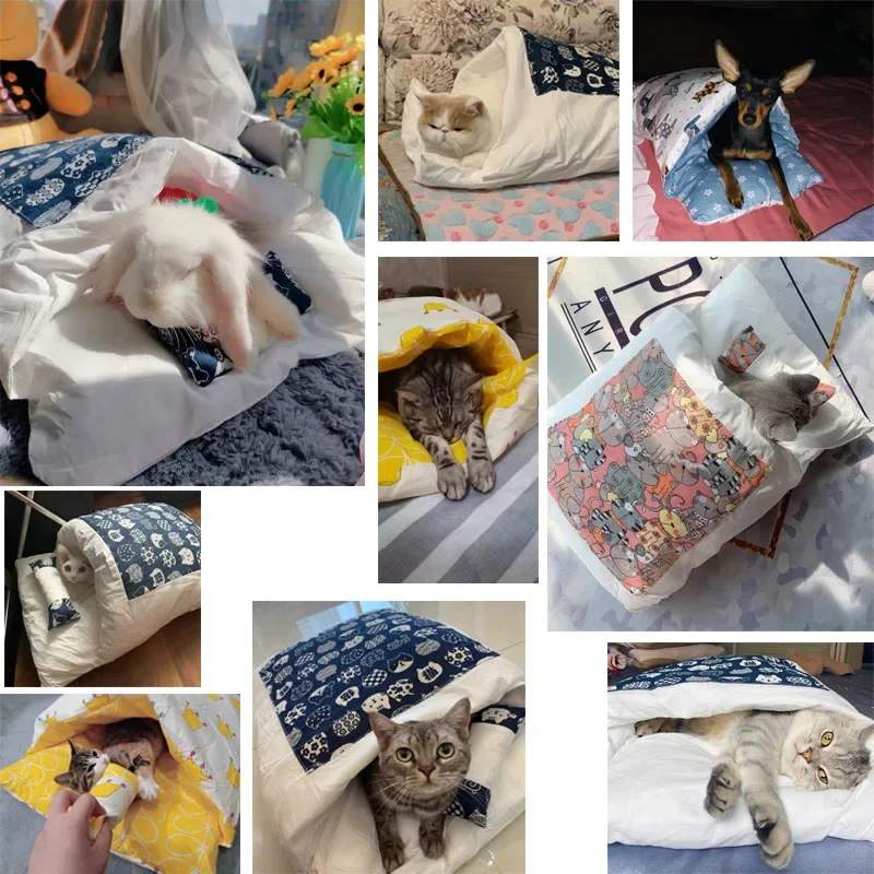 Cama Caverna para Gatos e Cães Removível 65x50 cm - Image 2