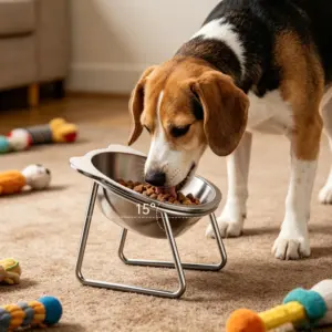 tigela inclinada para cães e gatos