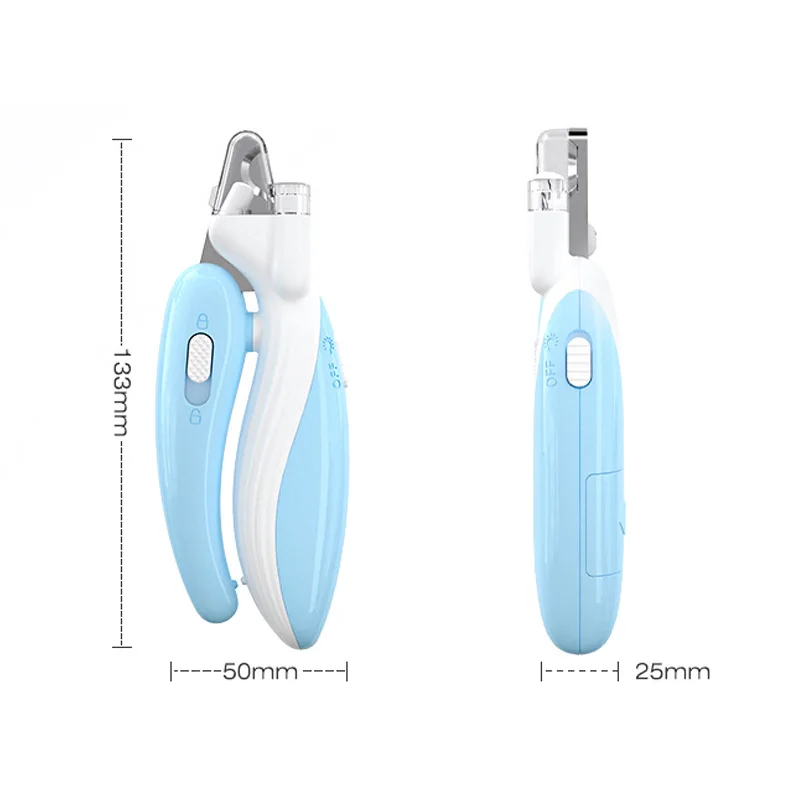 Cortador de Unhas para Pets com Luz LED e Cabo Antiderrapante - Imagem 2