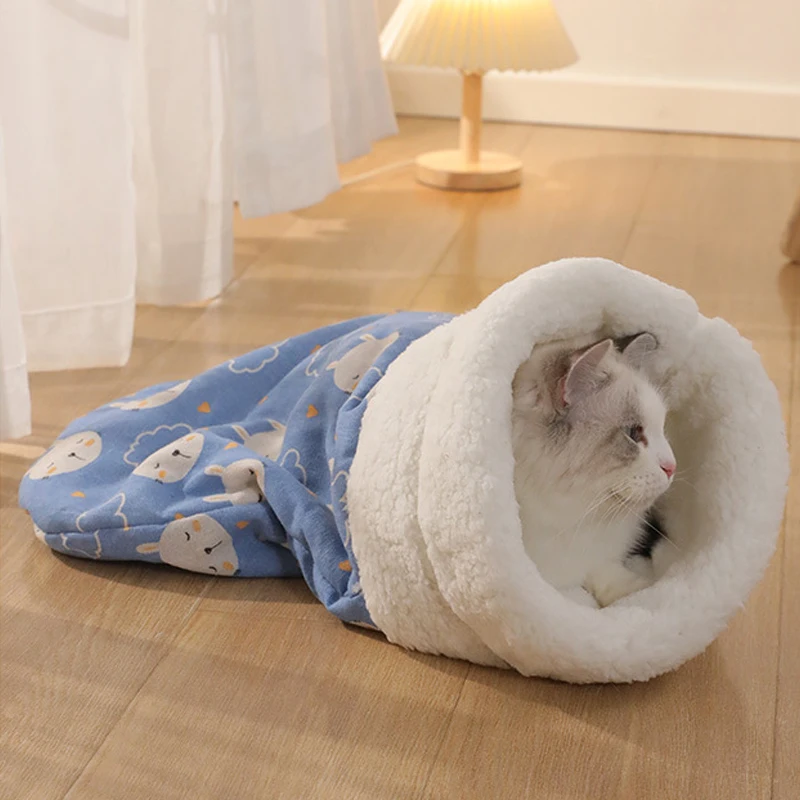 Saco de Dormir para Gatos Tipo Bolso Macio e Quente - Image 5